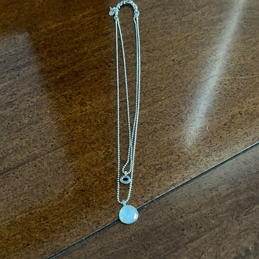 Lucky brand double strand silver necklace